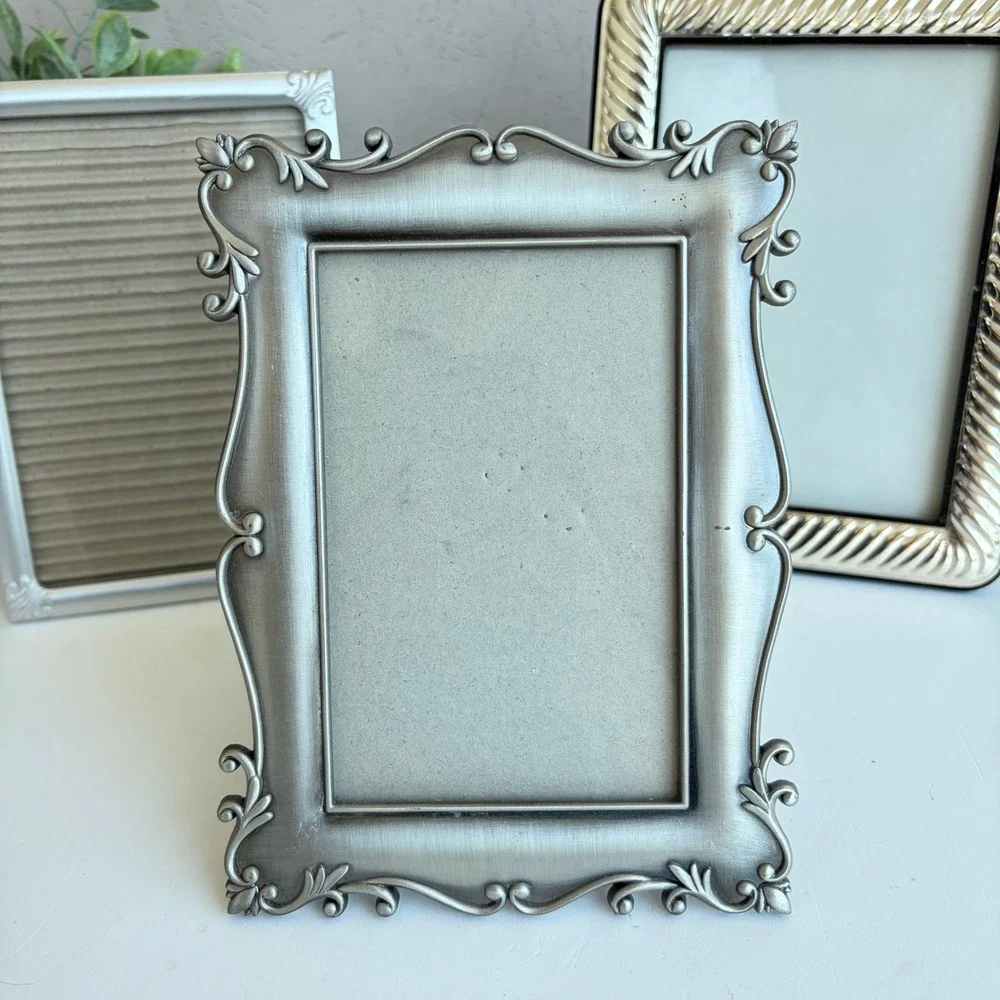 Vintage Silver Toned Picture Frame Set of 3